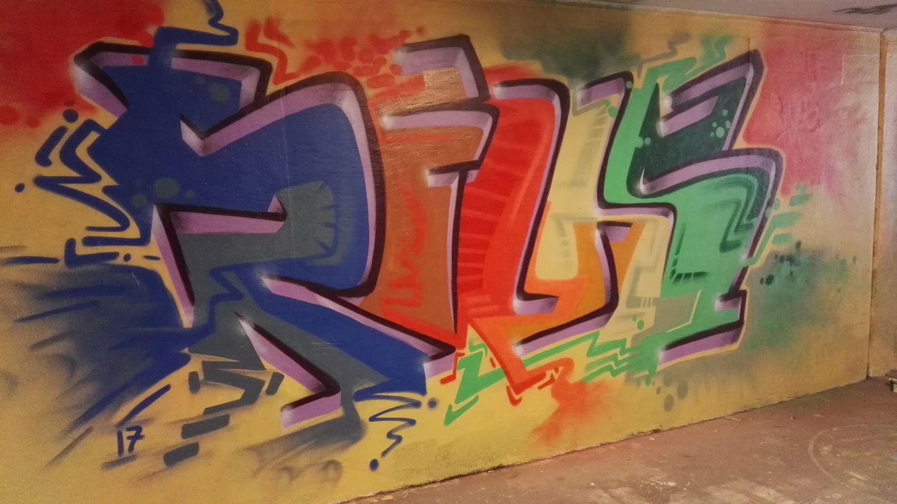 Graffiti Wall - Photo by Pius - Pius, Linz, Graffiti (2017)