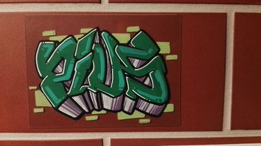 Graffiti Sketch - Photo by Pius - Acrylic, Markers, on (2017)