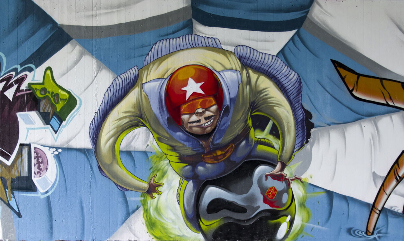 Graffiti Wall in Wiesbaden - Photo by Pixeljuice (2015)