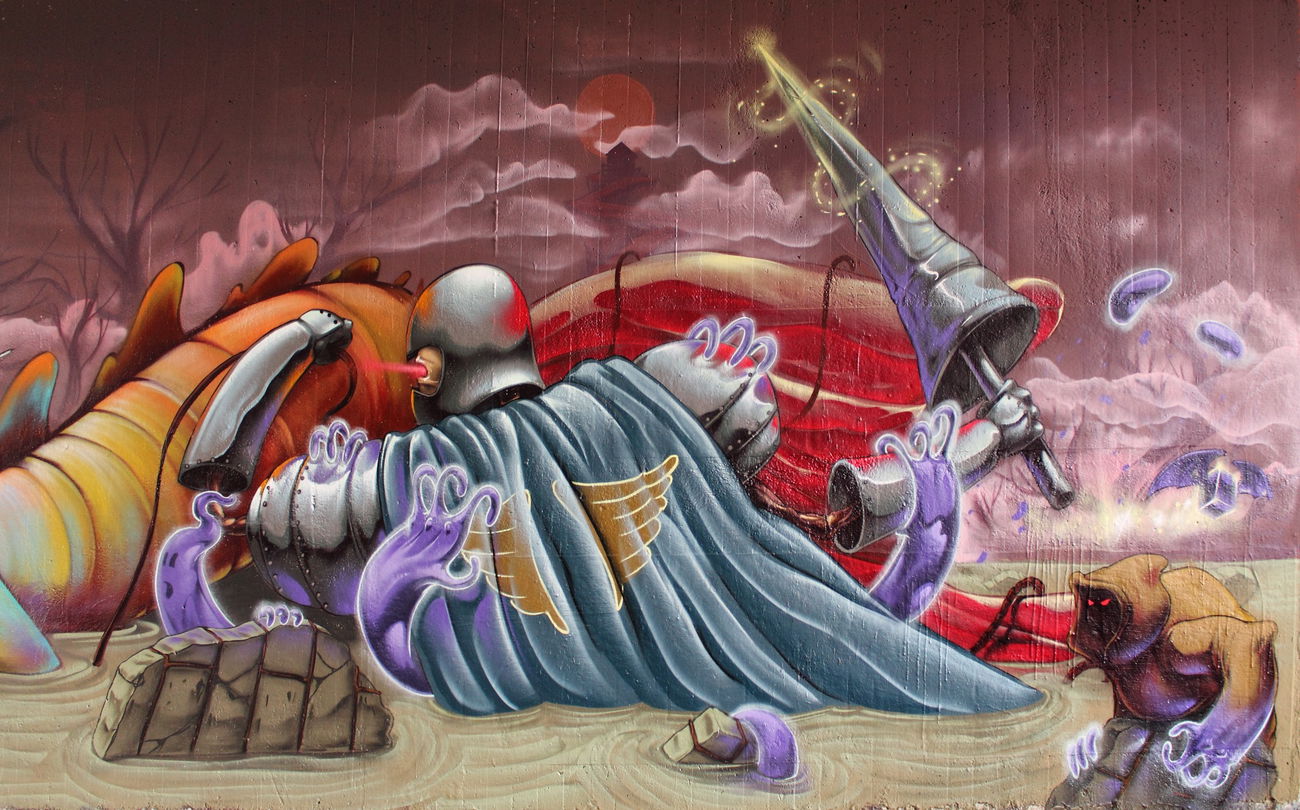 Graffiti Wall in Wiesbaden - Photo by Pixeljuice (2015)