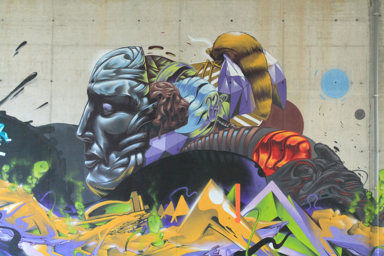 Graffiti Wall in Gemona - Photo by Pixeljuice - pixeljuice, friendlyfire (2015)