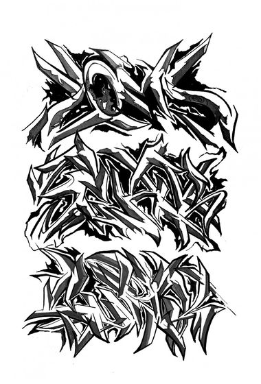 Graffiti Sketch - Photo by Plag182 (2015)