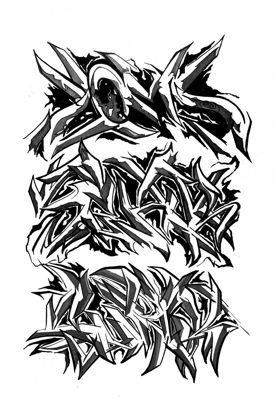 Graffiti Sketch - Photo by Plag182 (2015)