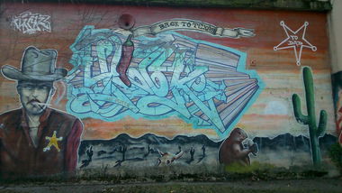 Graffiti Wall - Photo by Plattenbau - Rick, ludwigshafen (1992)