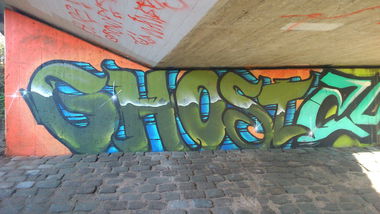 Graffiti Wall - Photo by Plattenbau - ghost, mannheim