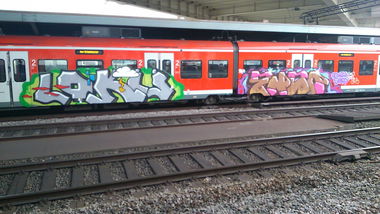 Graffiti Train - Photo by Plattenbau - lokii, enso, ludwigshafen (2014)