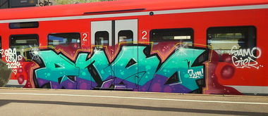 Graffiti Train - Photo by Plattenbau - enso (2014)
