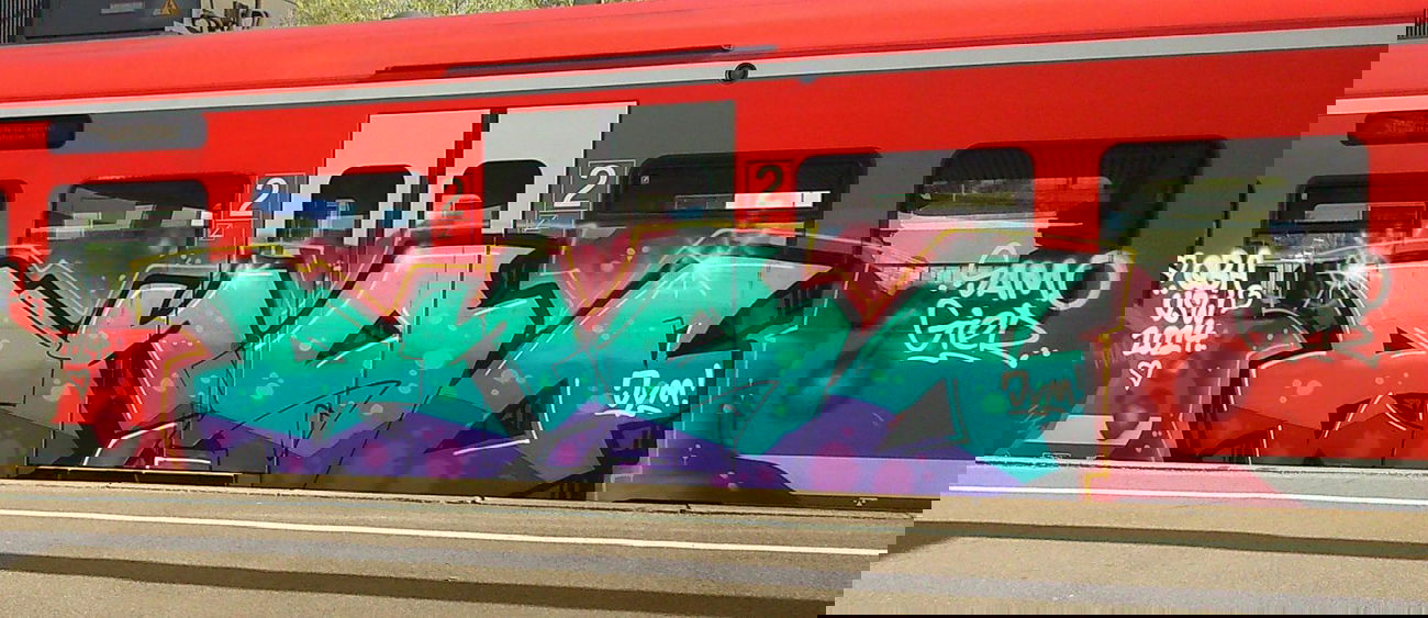 Graffiti Train - Photo by Plattenbau - enso (2014)