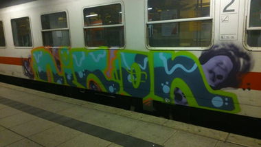 Graffiti Train - Photo by Plattenbau - nikon (2014)