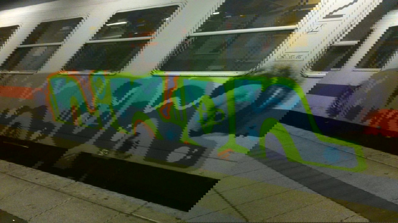 Graffiti Train - Photo by Plattenbau - nikon (2014)