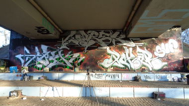 Graffiti Wall - Photo by Pokar - Abik, Sarek, Pokar (2014)