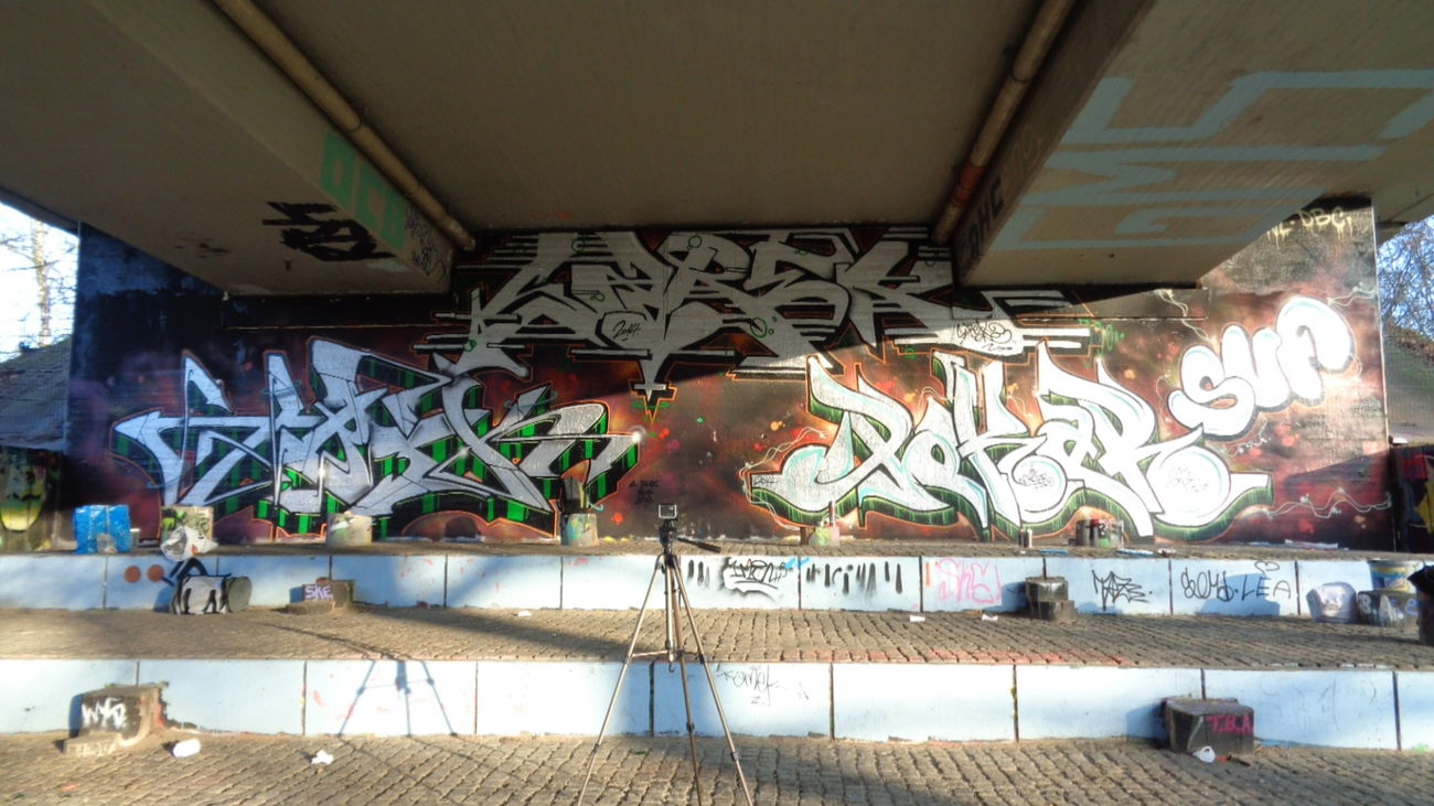 Graffiti Wall - Photo by Pokar - Abik, Sarek, Pokar (2014)