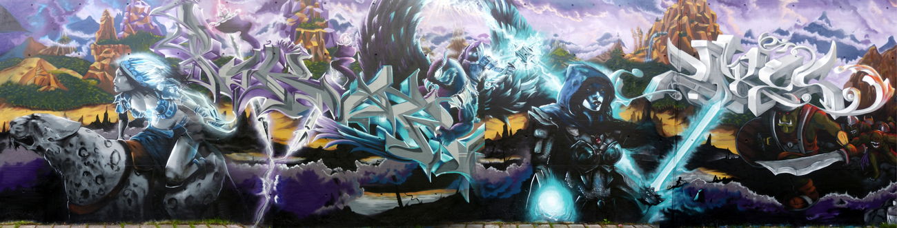 Graffiti Wall - Photo by Pokar - Pokar, Wirus, Zoxes (2015)