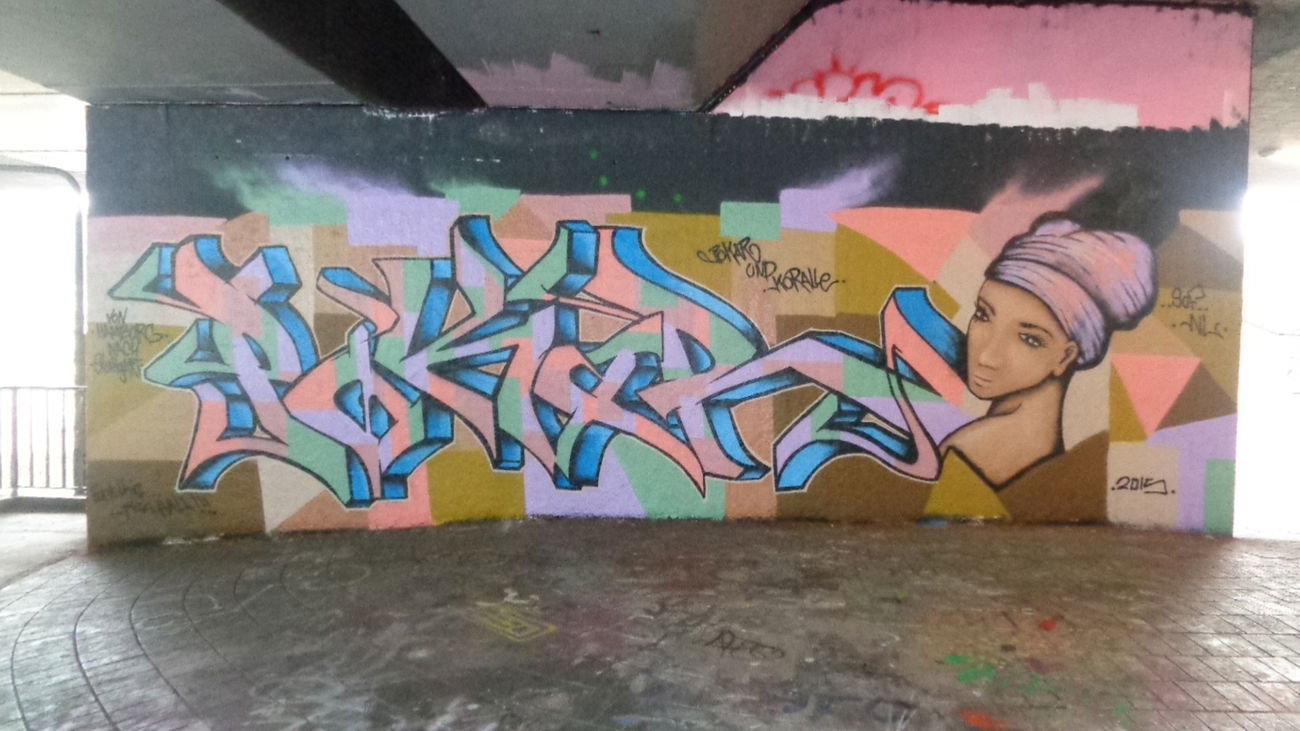 Graffiti Wall - Photo by Pokar - Pokar, Koralle