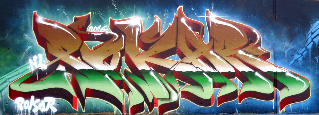 Graffiti Wall - Photo by Pokar - Pokar, SUF, NL (2016)