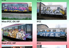 Graffiti Train in Poland - Photo by PolskiePanele - IFCC, OV, VIP