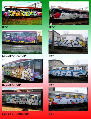 Graffiti Train in Poland - Photo by PolskiePanele - IFCC, OV, VIP