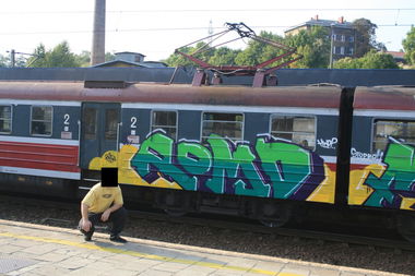 Graffiti Train - Photo by Pomd - Pomd