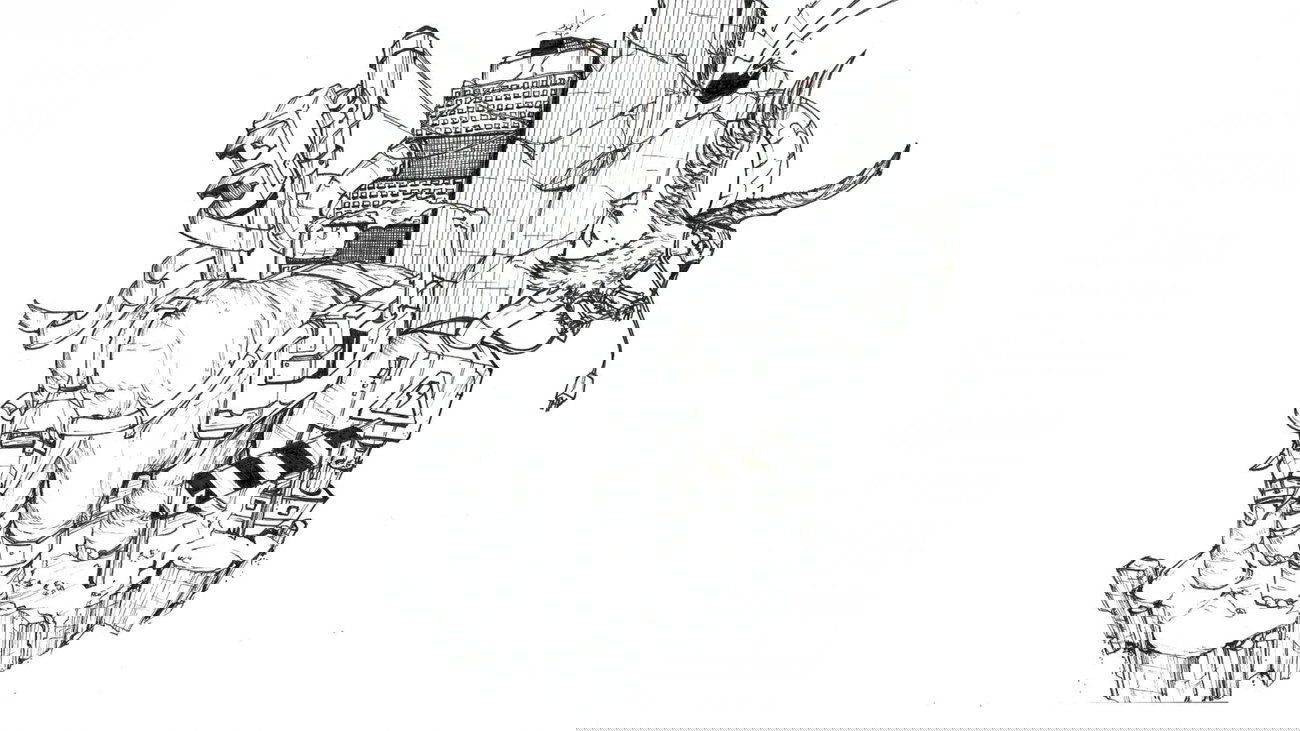 Graffiti Sketch in Nuremberg - Photo by PoppaLarge (2013)