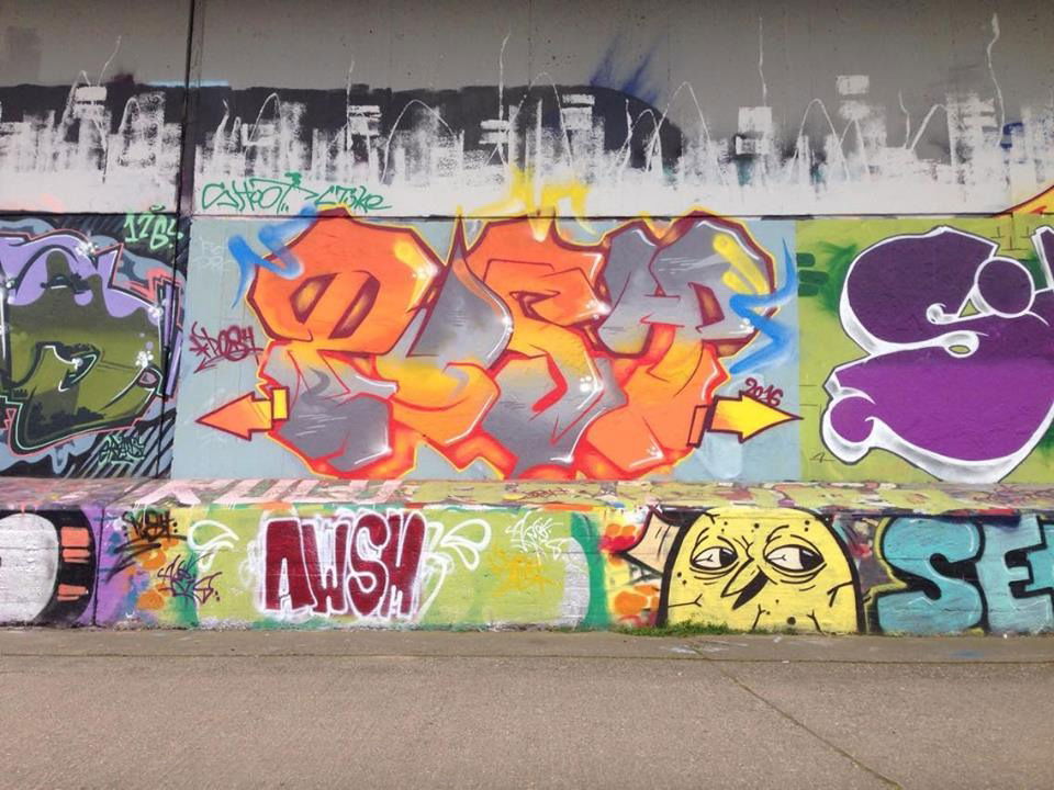 Graffiti Wall in Sarrebruck - Photo by Posh (2016)