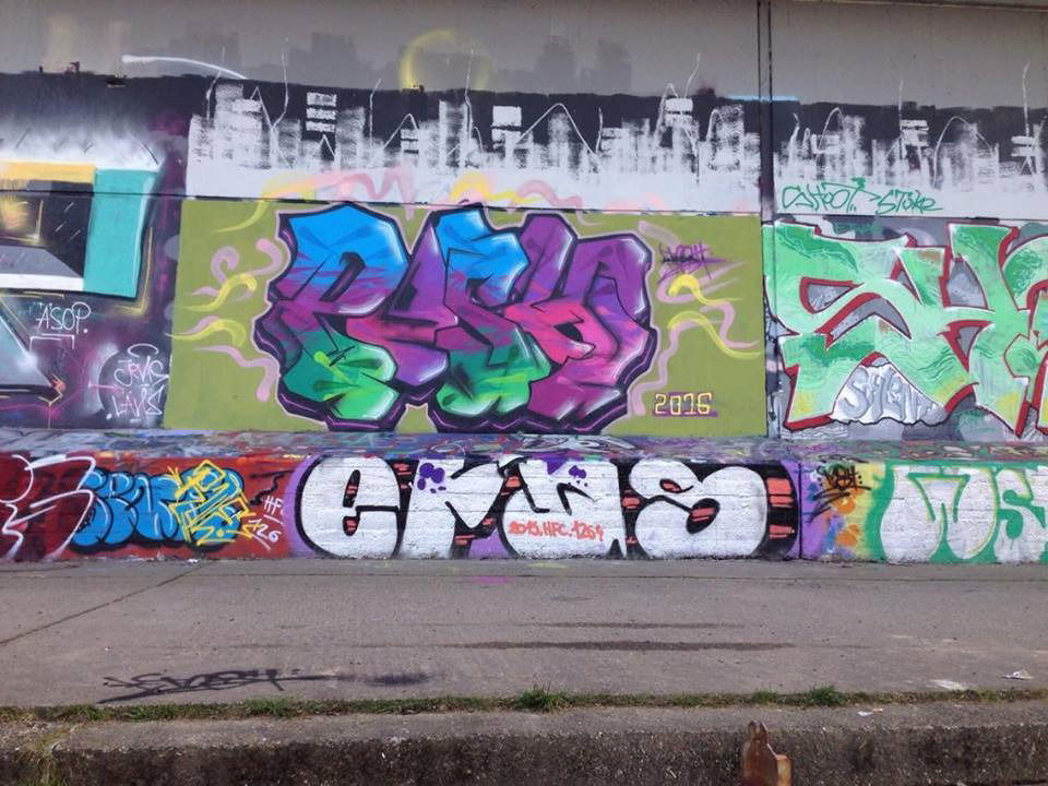 Graffiti Wall in Sarrebruck - Photo by Posh (2016)
