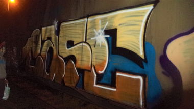 Graffiti Train - Photo by Poziomer - freight, jase, hatepeoplecrew