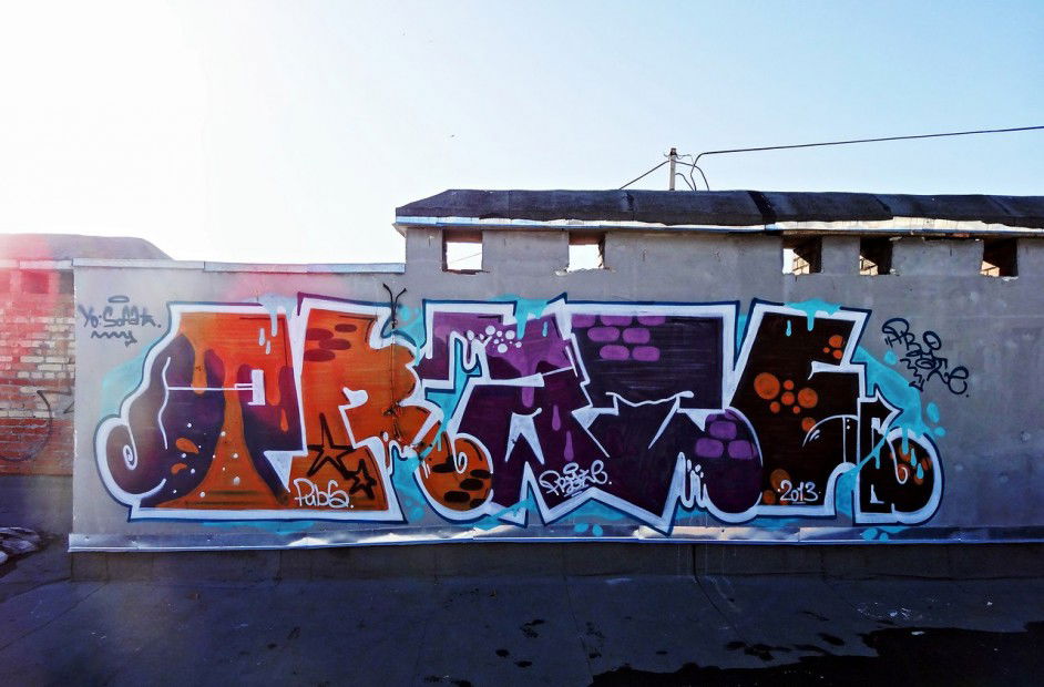 Graffiti Wall in Ufa - Photo by Praton (2013)