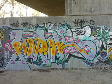 Graffiti Wall in Bratislava - Photo by Prepnutymarak (2012)