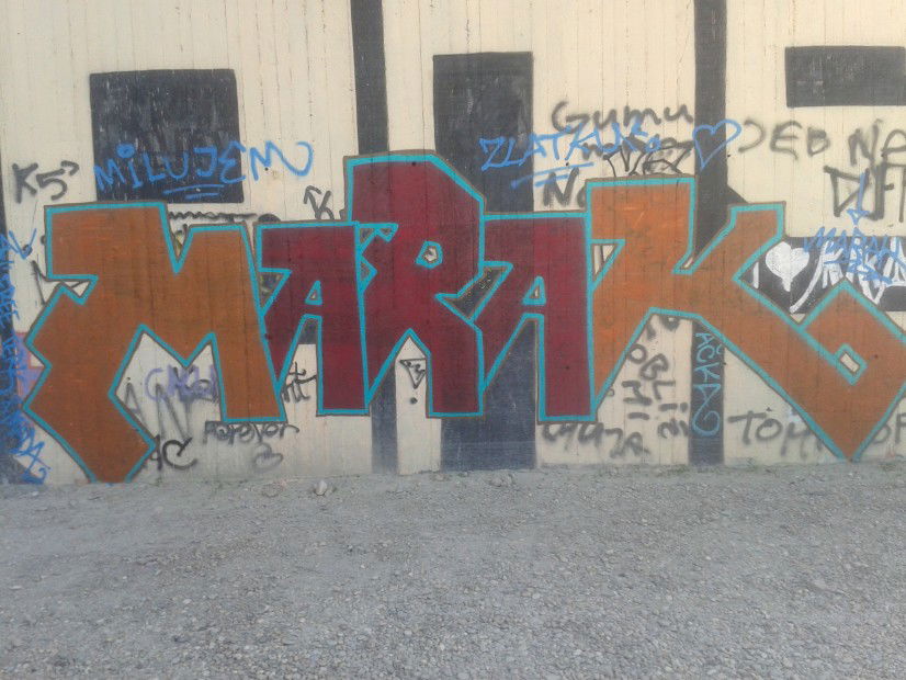 Graffiti Wall in Bratislava - Photo by Prepnutymarak - Marak (2013)