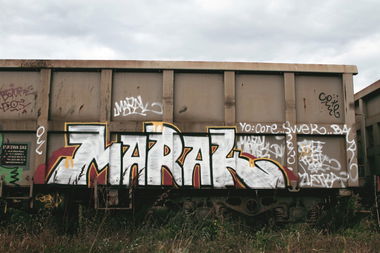 Graffiti Train - Photo by Prepnutymarak - Marak (2013)