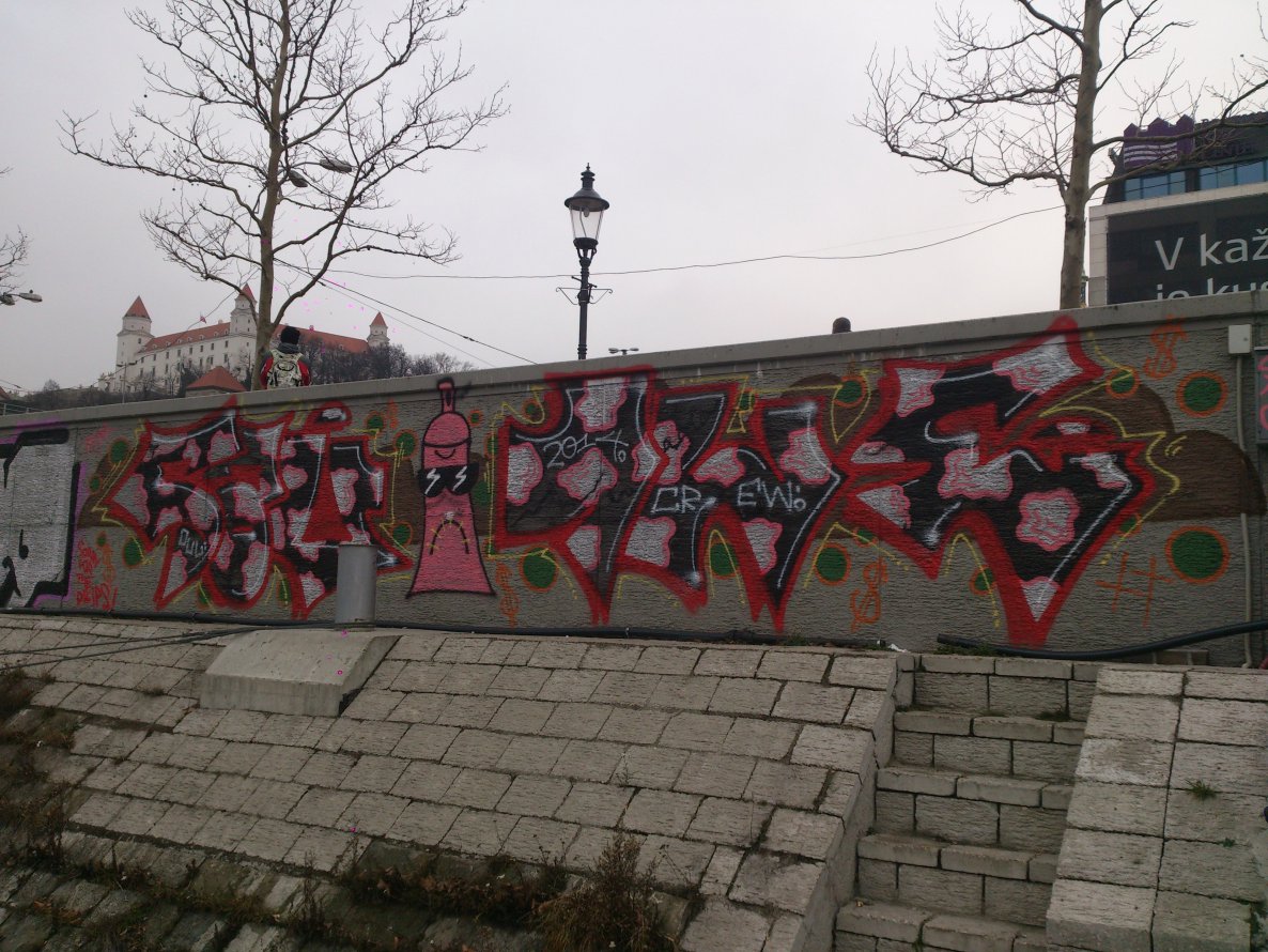 Graffiti Wall - Photo by Prepnutymarak - SAV, 1WE, Swer (2014)