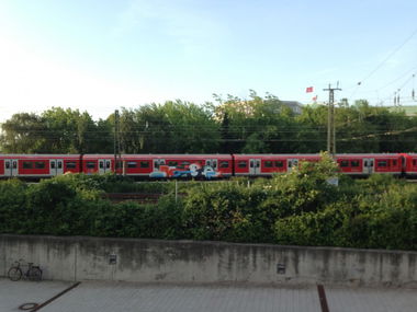 Graffiti Train in Hamburg - Photo by PrinceHamburg (2013)