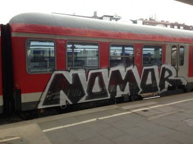 Graffiti Train in Hamburg - Photo by PrinceHamburg (2013)