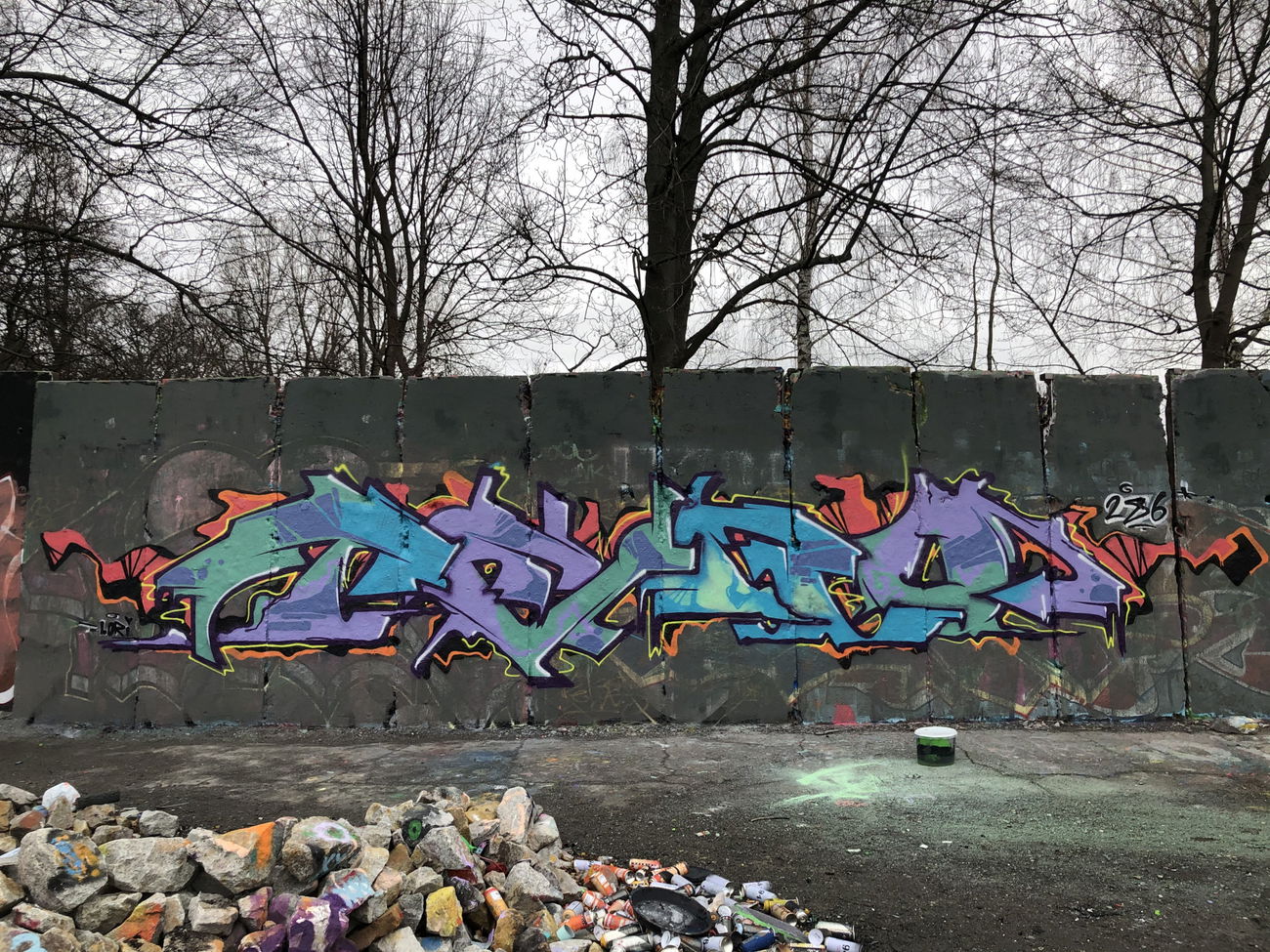 Graffiti Wall - Photo by Pseudonym - Teno