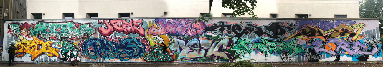 Graffiti Wall - Photo by Pseudonym - Azzi, Spade, Jake (2019)