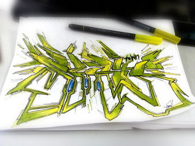 Graffiti Sketch - Photo by Ptah214