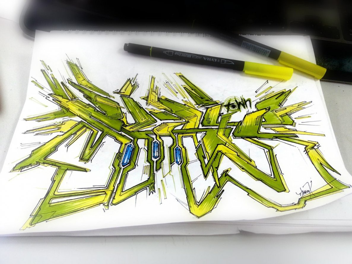 Graffiti Sketch - Photo by Ptah214