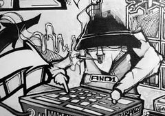 Graffiti Sketch - Photo by PureWa - canvas, detail, babans (2017)