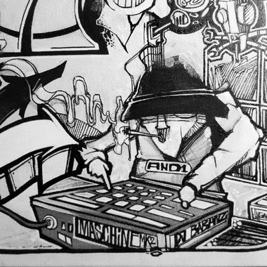 Graffiti Sketch - Photo by PureWa - canvas, detail, babans (2017)