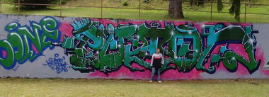 Graffiti Wall in Jihlava - Photo by Puton - Big, Puton, Jihlava (2014)