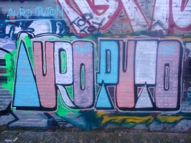 Graffiti Wall in Zlín - Photo by Puton - Auro, Puton (2015)