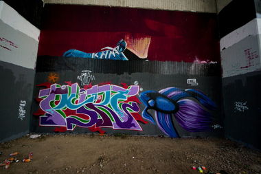 Graffiti Wall - Photo by Pyromyro - pyre, fish, pyro (2014)
