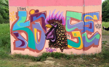 Graffiti Wall - Photo by Pyromyro - Käse, pyromyro, chicken (2014)