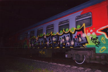 Graffiti Train - Photo by Pyrotechnik