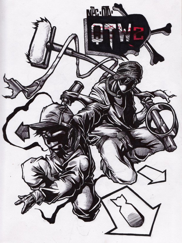 Graffiti Sketch - Photo by Q2OTD (2011)