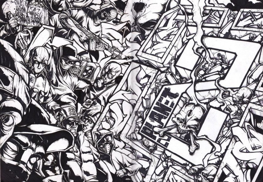 Graffiti Sketch - Photo by Q2OTD (2011)