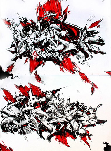 Graffiti Sketch - Photo by Q2OTD (2012)
