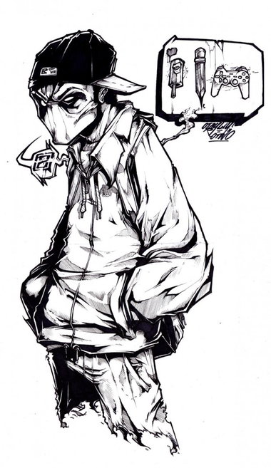 Graffiti Sketch - Photo by Q2OTD - OTD (2012)