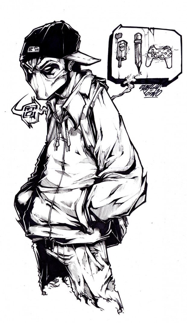 Graffiti Sketch - Photo by Q2OTD - OTD (2012)