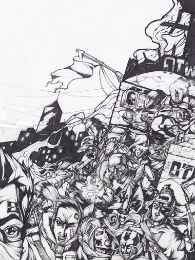 Graffiti Sketch - Photo by Q2OTD - OTD (2011)